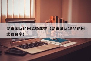 完美国际轮回装备属性（完美国际15品轮回武器名字）