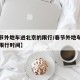 【春节外地车进北京的限行/春节外地车进北京的限行时间】
