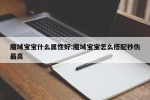 魔域宝宝什么属性好:魔域宝宝怎么搭配秒伤最高